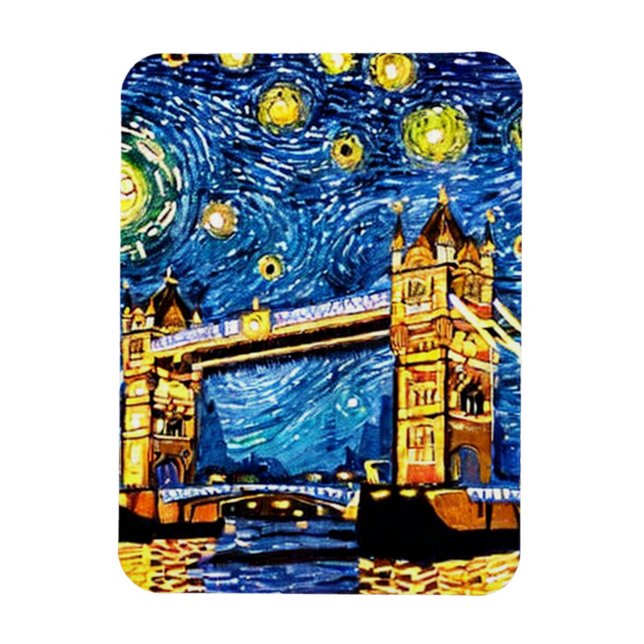 Ímã Starry Starry Night London Inglaterra (Vertical)