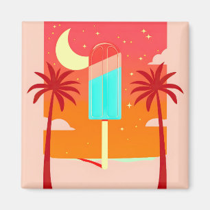 Imã Starry Summer Palm Ice Oasis
