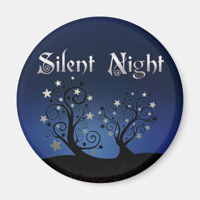 Imã Starry Trees Silent Night (Frente)