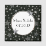 Imã Stars Wedding Magnet<br><div class="desc">Este Stars Wedding Magnet faz um favor de casamento excelente! Personalize com seu próprio texto.</div>