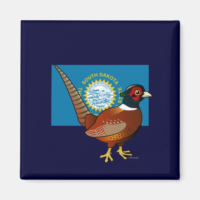 Imã State Birdorable of South Dakota: faisão comum (Frente)