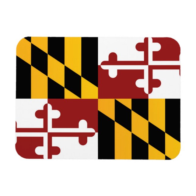 Ímã State Flag of Maryland, EUA (Horizontal)