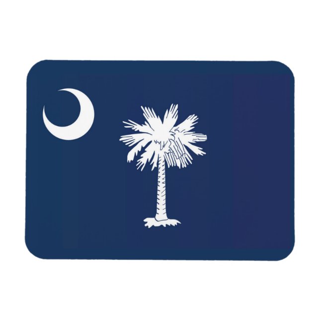 Ímã State Flag of South Carolina, EUA (Horizontal)