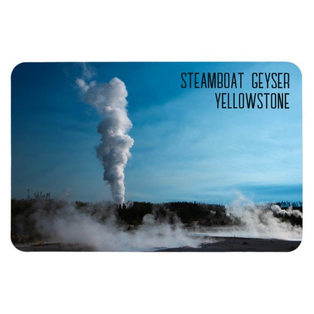 Ímã Steamboat Geyser Erupção Yellowstone (Horizontal)