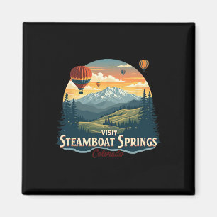 Imã Steamboat Springs Colorado Esqui Pôr do sol Balão