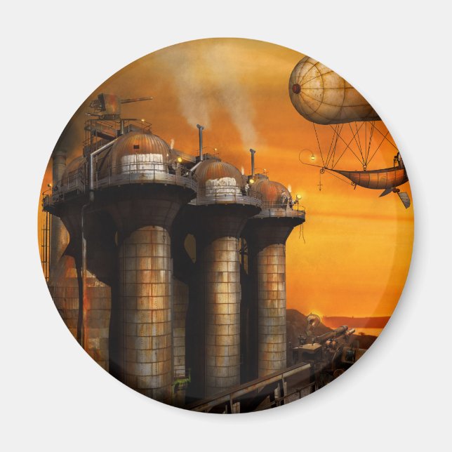 Imã Steampunk - Dystopia - O posto avançado (Frente)