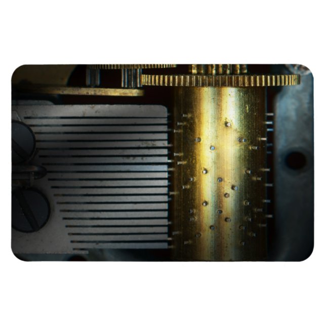 Ímã Steampunk - Engrenagens - Máquina de Música (Horizontal)