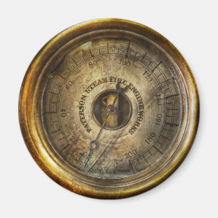 Imã Steampunk - o calibre de pressão
