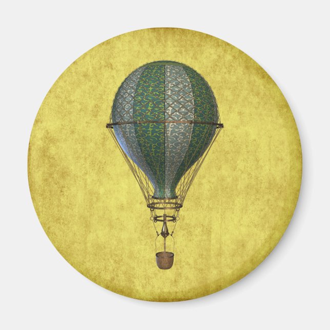 Imã Steampunk Victorian Balloon (Frente)