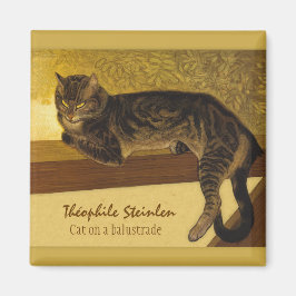 Imã Steinlen Cat on a balustrade 1909 Grumpy cats