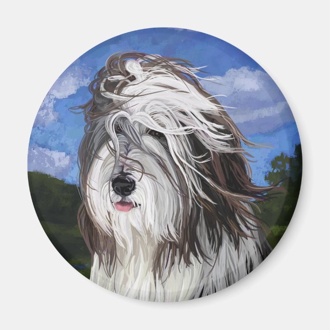 Imã Stella o Cão de Ovelha Inglês (Frente)