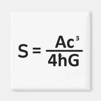 Imã Stephen Hawkin Black Hole Entropy Fórmula Magnet