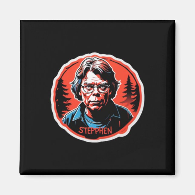 Imã Stephen King Sticker (Frente)