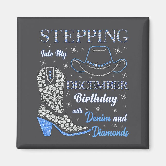 Imã Stepng Into My December Birthday With Denim And Di (Frente)