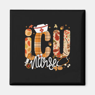 Imã Stethoscope Enfermeira Icu Queda Muro outono Folha