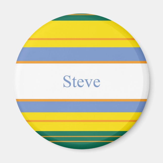 Imã Steve Classic Stripes (Frente)