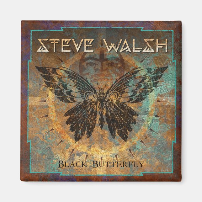 Imã Steve Walsh Black Butterfly Magnet (Frente)