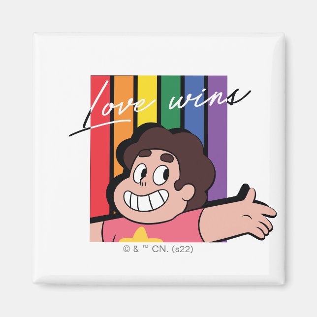 Imã Steven Universe - O amor ganha (Frente)