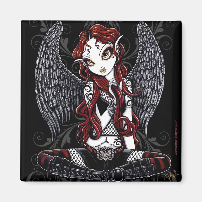 Imã "Stevie" Gothic Tattoo Angel Magnet (Frente)