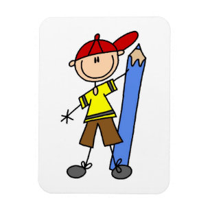 Ímã Stick Boy com Lápis