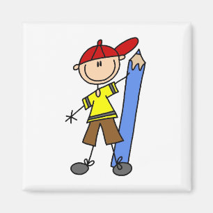 Imã Stick Boy com Lápis