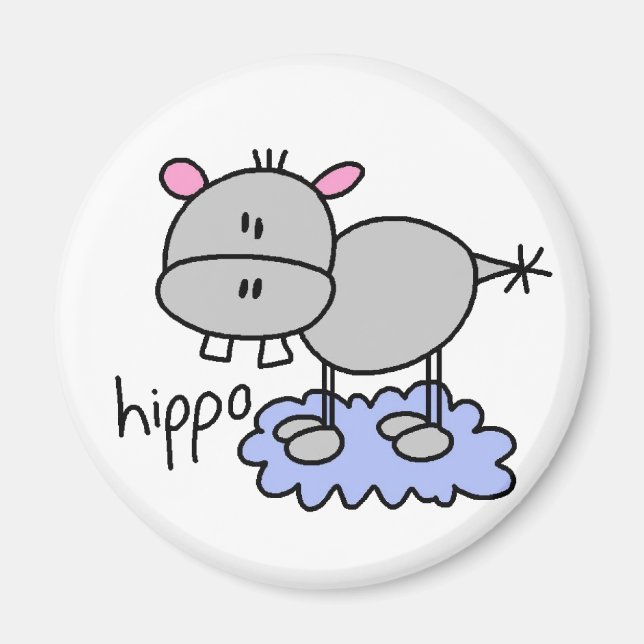 Imã Stick Hippo Magnet (Frente)