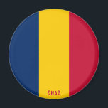 Imã "Stick It" Encantador Magnet Patriótico do Chade<br><div class="desc">"Passe" Encantador Magneta Patriótica Chhad. Faça amor pelo Chade na sua geladeira ou qualquer superfície magnética com este vibrante ímã de bandeira do Chade! Apresentando as cores vibrantes da bandeira do Chade, este ímã é a maneira perfeita de mostrar seu amor pelo Chade de uma forma pequena mas poderosa. Uma...</div>