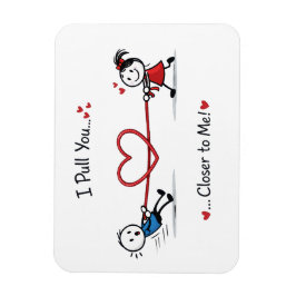 Ímã Stickman Cabo de Guerra do Amor