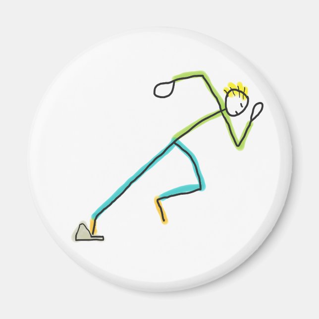 Imã Stickman Corredor (Frente)