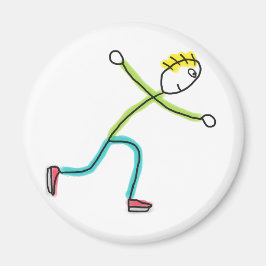 Imã Stickman de Patinação no Gelo