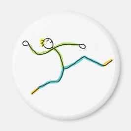 Imã Stickman de Salto em Distância