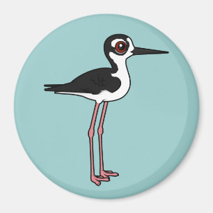 Imã Stilt Preto-necked