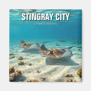 Imã Stingrays na Viagem Grand Cayman