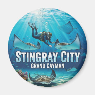 Imã Stingrays na Viagem Grand Cayman