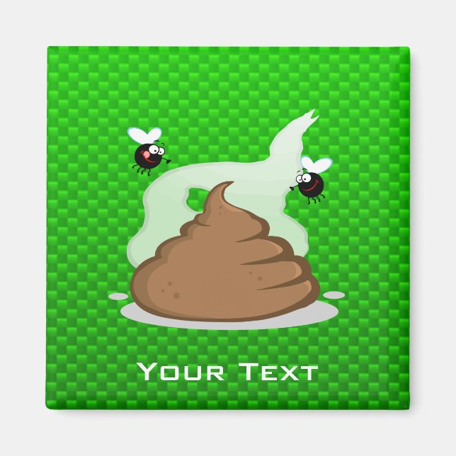 Imã Stinky Poo; Verde (Frente)