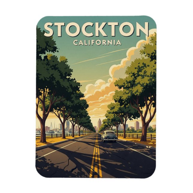 Ímã Stockton California Central Valley (Vertical)