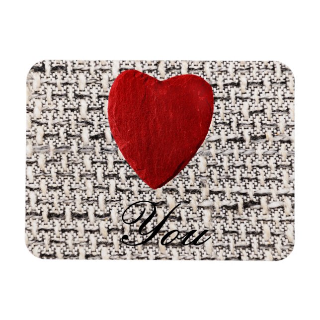 Ímã Stoffhintergrund Te Amo (Horizontal)