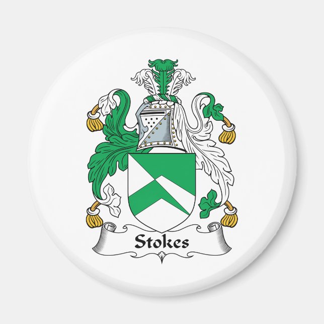 Imã Stokes Family Crest (Frente)