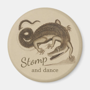 Imã Stomp e dance o crocodilo CC0894 feliz selvagem