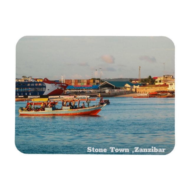 Ímã Stone Town, Zanzibar África (Horizontal)