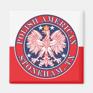 Imã Stoneham Texas Polonês American Eagle