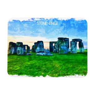 Ímã Stonehenge England Painting