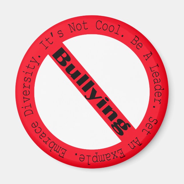Imã Stop Bullying - Logótipo de Shirley Taylor (Frente)