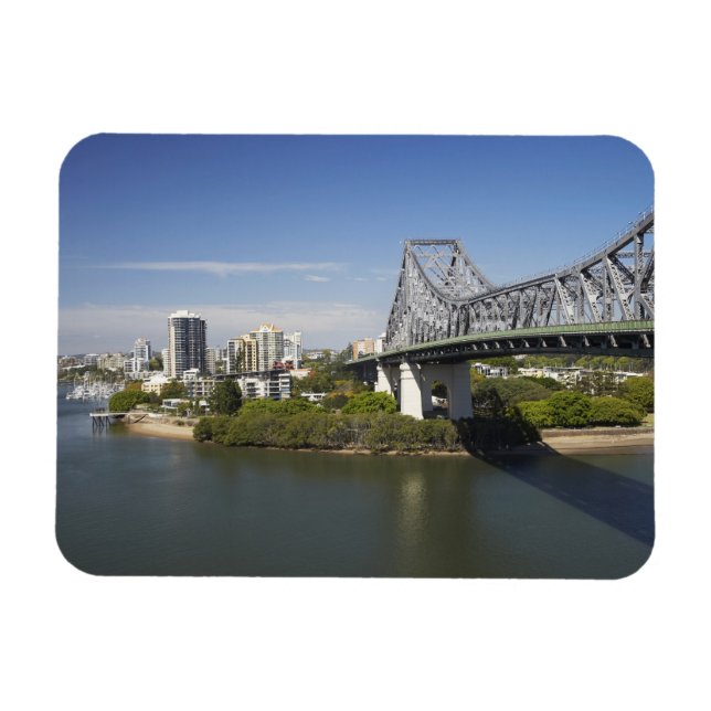 Ímã Story Bridge, Rio Brisbane, e Canguru (Horizontal)