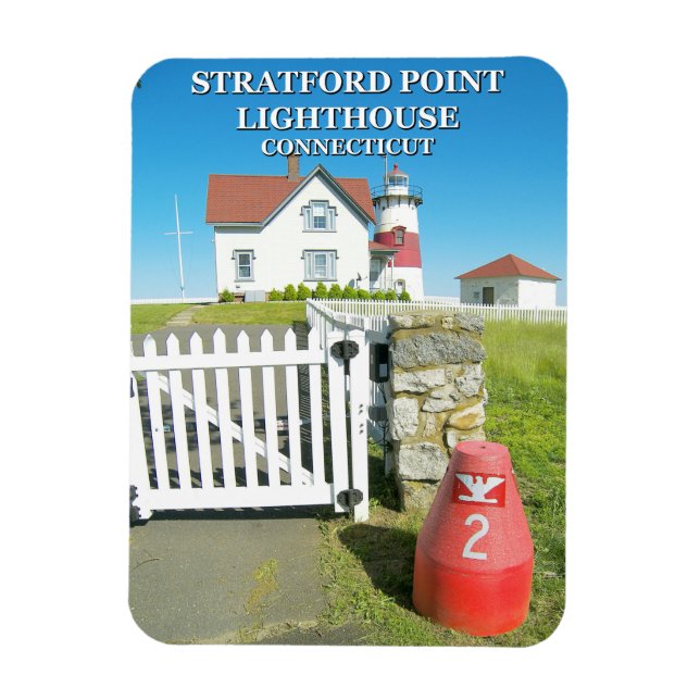 Ímã Stratford Point Lighthouse, Connecticut (Vertical)