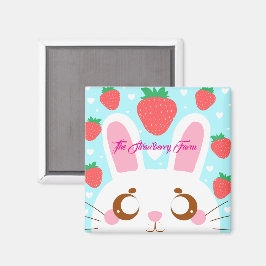 Imã Strawberry Bunny