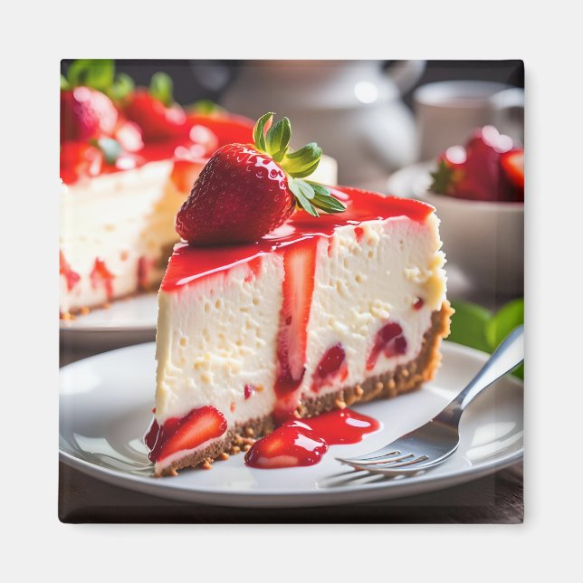 Imã Strawberry Cheesecake (Frente)