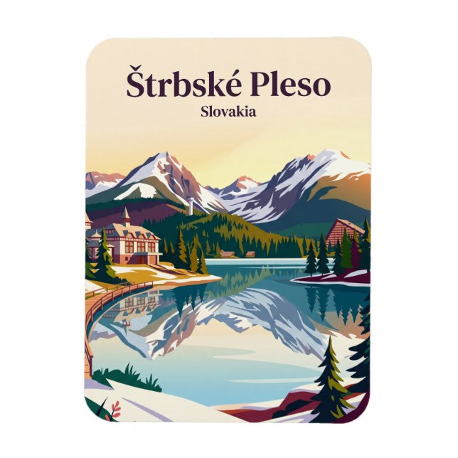Ímã Štrbské Pleso Eslováquia (Vertical)