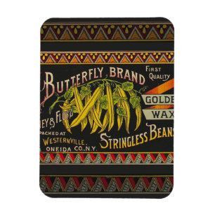 Ímã String Bean Label Vegetal País