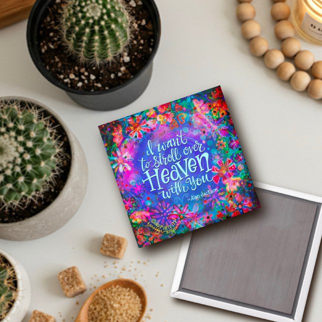 Imã "Stroll over Heaven"Inspirivity Magnet (Criador carregado)